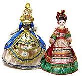 Барышни - куклы-конфетницы в светских платьях