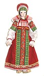 Матрёна кукла настенная в национальном русском костюме