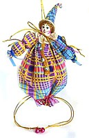 клоун Веселушка - кукла-мешочек, декоративная подарочная упаковка ручной работы