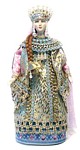 сувенирная кукла на поснове-статуэтке, Боярышня, в кокошнике
